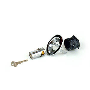 20017A - LOCK SET w/KEYS FOR PUSH BUTTON DOORS - INCLUDES BOTH R & L - does not include pictured bezel